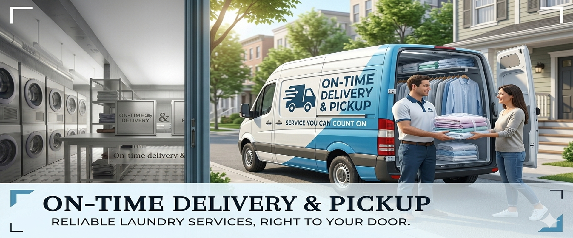 Managed commercial workplace garments and safety apparel delivery setup